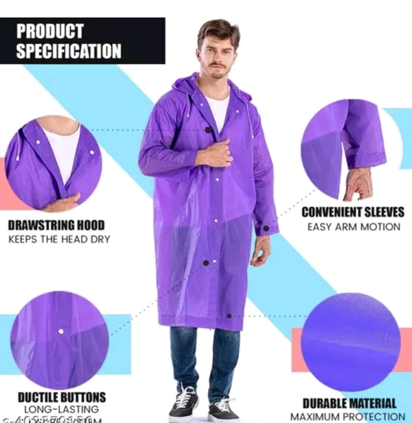 Unisex Waterproof Raincoat 1Pc