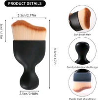 Car Interior Dust Brush,Auto Detailing Brushes,Soft Bristle Cleaning Brush,Car Detailing Brush Dusting Tool for Air Conditioner Vents, Leather,Leather,Scratch Free
