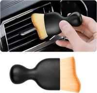 Car Interior Dust Brush,Auto Detailing Brushes,Soft Bristle Cleaning Brush,Car Detailing Brush Dusting Tool for Air Conditioner Vents, Leather,Leather,Scratch Free