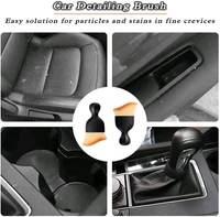 Car Interior Dust Brush,Auto Detailing Brushes,Soft Bristle Cleaning Brush,Car Detailing Brush Dusting Tool for Air Conditioner Vents, Leather,Leather,Scratch Free