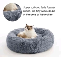 Round  pet bed 50 CM perfect for indoor cats and puppies winter, Summer