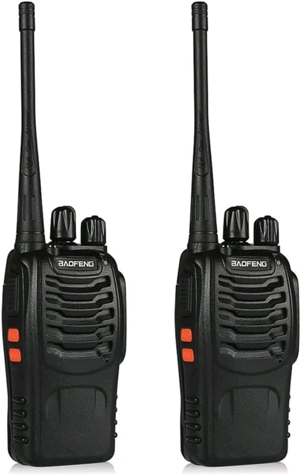 Smarthome Walkie Talkie Light Weight with Rechargeable Battery - 2 Way Radio Fun and Playtime Adventure for Kids and All Ages - Set of 2 - Black