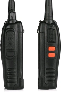 Smarthome Walkie Talkie Light Weight with Rechargeable Battery - 2 Way Radio Fun and Playtime Adventure for Kids and All Ages - Set of 2 - Black