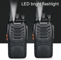 Smarthome Walkie Talkie Light Weight with Rechargeable Battery - 2 Way Radio Fun and Playtime Adventure for Kids and All Ages - Set of 2 - Black