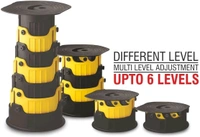 Twist N Go Multi Level Folding Stool Anywhere Stool Plastic Heavy Duty Stool Portable and Foldable Bar Stool Pack of 1 pcs Multi Colour