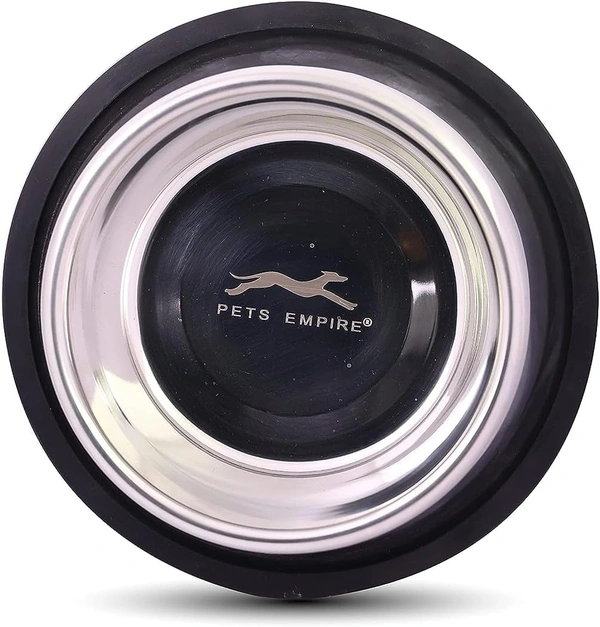 Stainless Steel Dog Bowl, Dog Food Bowl, Dog Feeding Bowl, Medium (Set of 2 x 700ml)