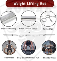 Home Gym Set (8-30) kg Home Gym Combo with Curl Rod and Pair of Dumbbell Rods Gym Equipment for Men and Exercise Accessories for Fitness. (12 kg Home Gym Set)