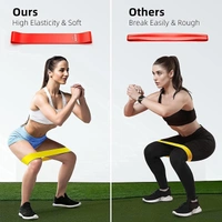 Resistance Bands Set for Men and Women, Pack of 5 Different Levels Elastic Band for Home Gym Long Exercise Workout – Great Fitness Equipment for Training, Yoga – Free Carrying Bag