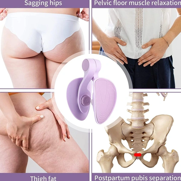 Hip & Pelvis Trainer | Thigh Master and Inner Thigh Exercise Equipment | Pelvic Floor Exerciser Device | Training Tool | for Home, Gym, Fitness, Workout, Stretcher | for Men & Women