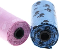 Dog Poop Bags, Dog Waste Pick Up Biodegradable Garbage Bags, Dispenser Fitting, (5 Rolls 15 Bags Each Roll), 75 Bags Refill