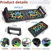 15 in 1 Pushup Board for Strength Training, Fitness and Exercise Equipment for men & woman, Home & Gym Exercise Equipment for Chest, Shoulder, Triceps Workout