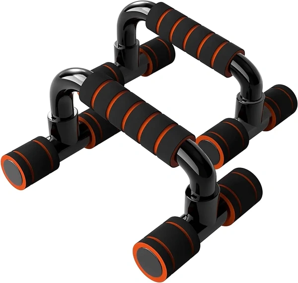 Non-Slip Handles Push-Up Bars Stand | Push Up Handles with Cushioned Foam Grip and Non-Slip Sturdy Structure - Multicolor