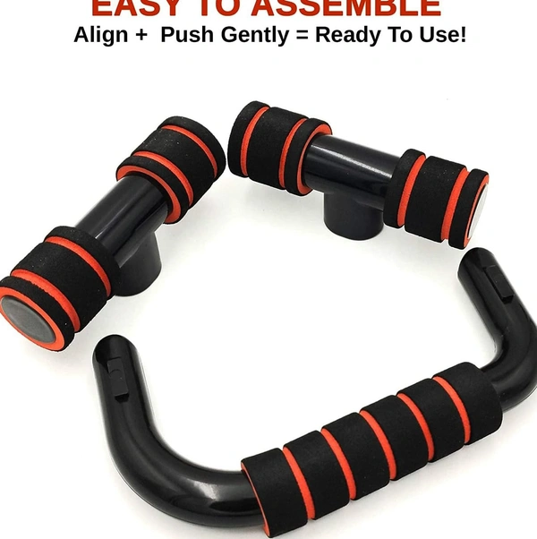 Non-Slip Handles Push-Up Bars Stand | Push Up Handles with Cushioned Foam Grip and Non-Slip Sturdy Structure - Multicolor