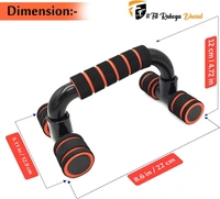 Non-Slip Handles Push-Up Bars Stand | Push Up Handles with Cushioned Foam Grip and Non-Slip Sturdy Structure - Multicolor