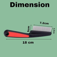 Pet Flea Comb for Dog, Cat, Birds and Rabbit (Flea Comb - Large) | Stainless Steel Fine Tooth Flea Lice Tear Stain Remover Comb | Hair Nit Comb For Head Nit Treatment Removes Head Nits