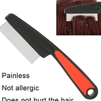 Pet Flea Comb for Dog, Cat, Birds and Rabbit (Flea Comb - Large) | Stainless Steel Fine Tooth Flea Lice Tear Stain Remover Comb | Hair Nit Comb For Head Nit Treatment Removes Head Nits