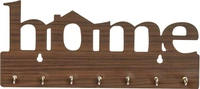 Premium Home Keys Wooden Key Holder (29 cm x 13.5 cm x 0.4 cm, Wood) 7 Hook - Decorative Items for Home Decor (Brown)