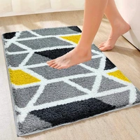 Super Soft (40x60 cm) Microfibre 2000 GSM Bath Mat Super Absorbent Anti-Skid Door Mats for Home/Bathroom Mat/Bedroom/Kitchen/Floor Mat (Grey) Pack of 1