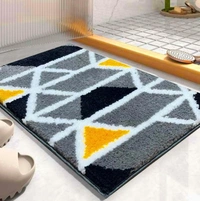 Super Soft (40x60 cm) Microfibre 2000 GSM Bath Mat Super Absorbent Anti-Skid Door Mats for Home/Bathroom Mat/Bedroom/Kitchen/Floor Mat (Grey) Pack of 1