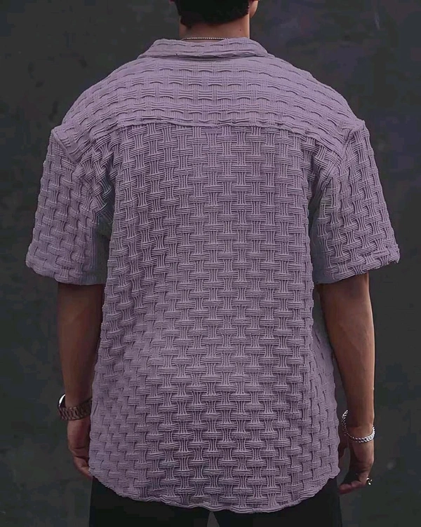 Casual Shirt for Men||Popcorn Shirt for Men||Cutaway Collar|| Men Stylish Shirt - S, Lavendor