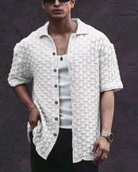 Casual Shirt for Men||Popcorn Shirt for Men||Cutaway Collar|| Men Stylish Shirt - XL, White