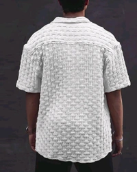 Casual Shirt for Men||Popcorn Shirt for Men||Cutaway Collar|| Men Stylish Shirt - 2XL, White