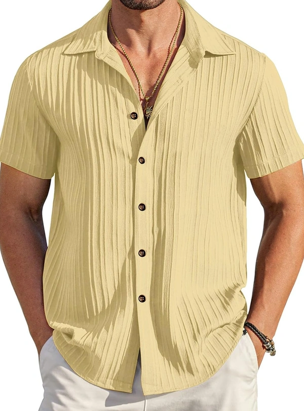 Casual Shirt for Men||Popcorn Shirt for Men||Spread Collar|| Men Stylish Shirt - L
