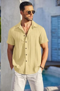 Casual Shirt for Men||Popcorn Shirt for Men||Spread Collar|| Men Stylish Shirt - L