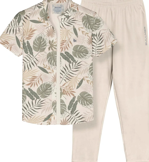 Trendy Clothing Set with Shirt & Pants Co-ords for Men - S