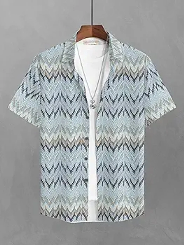 Trendy Regular Fit Printed Causal Shirt for Men - Pack of 1 - XL