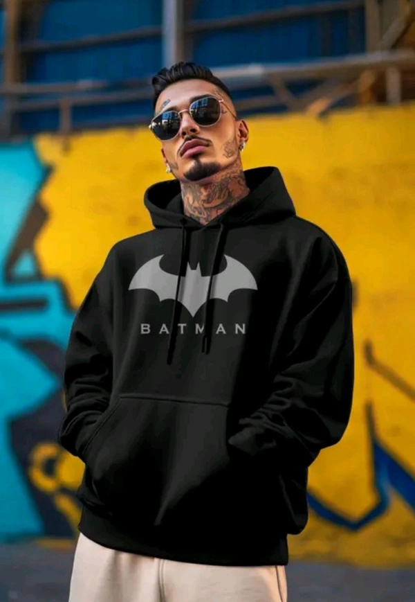 Batman Men's Black Hoodie - XL