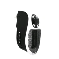 Portable Compact Design 220V, 500W Electric Heater, Table Mini Heater PTC Ceramic Heater, Adjustable Temperature Control from 15 to 30 °C, Overheat Protection, Push-Button Controls