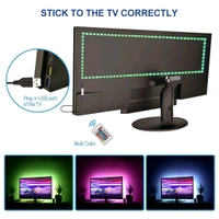 3M RGB LED Strip Lights, LED Mood Lights, Multi Coloured USB TV Backlight with Remote, TV PC Laptop Background Lighting, Home Movie Theater (1 Set)