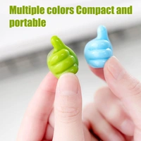 Thumb Cable Clips,Cord Holder Multi-Functional Wall Hooks Cable Organizer Cable Management for Desk Home Office Car Multi Color (Pack Of 10)