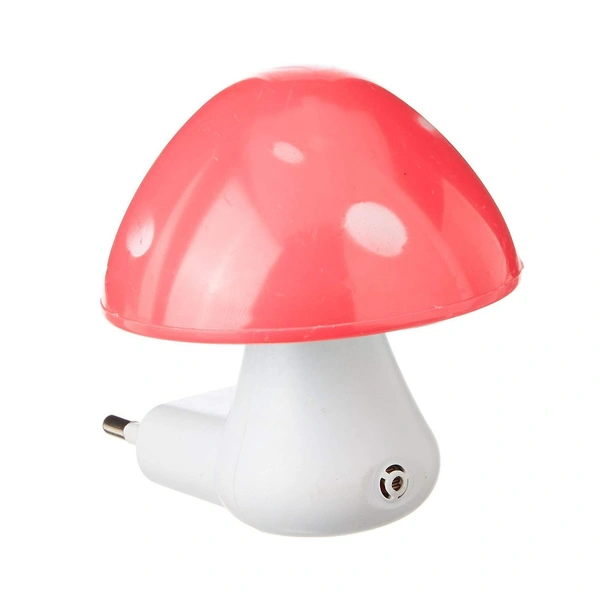 Mushroom Shaped Plastic Energy Saving Sensor LED Night Lamp