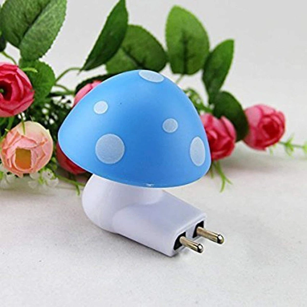 Mushroom Shaped Plastic Energy Saving Sensor LED Night Lamp
