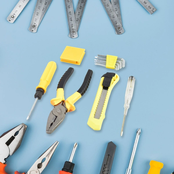 Multi Functional Hardware Tool Set Small Hand Tool Set Household Combination Electrician Toolbox (11 Pcs Set)