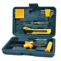 Multi Functional Hardware Tool Set Small Hand Tool Set Household Combination Electrician Toolbox (11 Pcs Set)