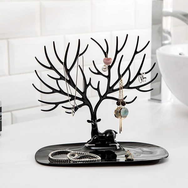 DEER SHAPED JEWELLERY DISPLAY HOLDER EARRING NECKLACE HOLDER ORGANISER (1PC ONLY)