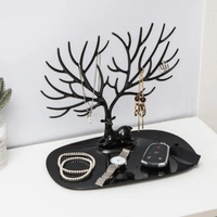 DEER SHAPED JEWELLERY DISPLAY HOLDER EARRING NECKLACE HOLDER ORGANISER (1PC ONLY)