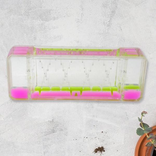 School Children Activity Liquid Timer, Liquid Floating Timer Motion Visual Clock Timer Hourglass Oil Drop Toy, Liquid Bubble Motion Timer, Birthday Gift (1 Pc / Multi Color)