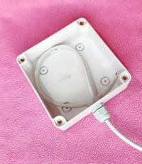 Nagar Infotech Nagar Infotech Heavy Duty Waterproof 5x5 PVC Junction Box For CCTV Camera With Cable Gland - 5x5
