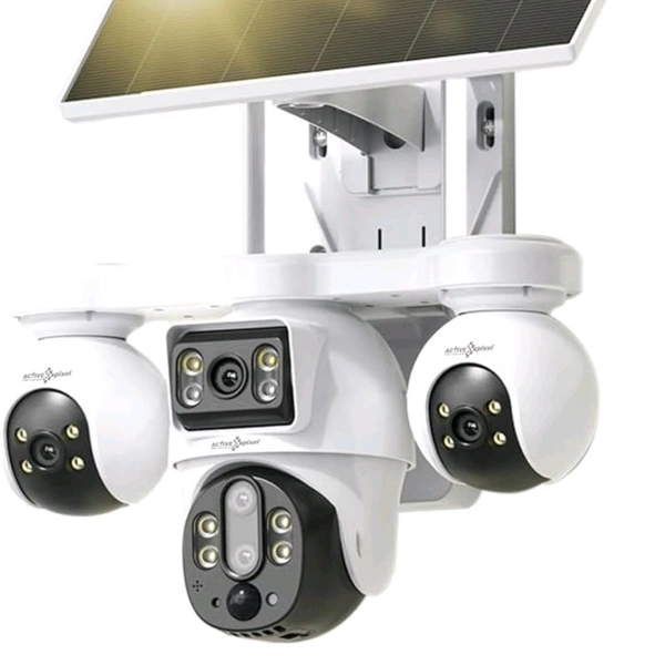 Active Pixel 4G Solar Pan-Tilt-Zoom Camera|| 4 Camera|| 5 Lense || 10x Zoom