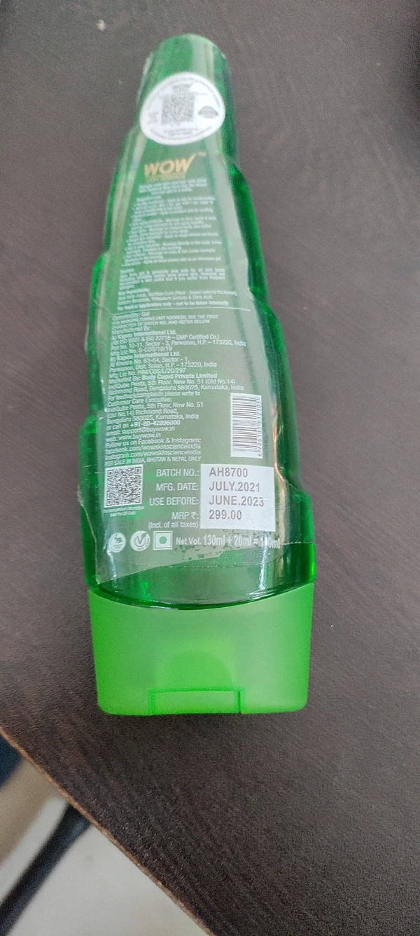 Wow Skin Science Aloe Vera
