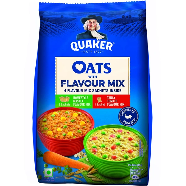 Quaker Oats Breakfast Cereals - With Flavour Mix, Nutritious, Rich Source Of Energy, 200 g