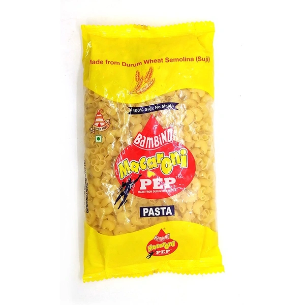 Bambino Macaroni Pep Pasta 85 gm Rs 10