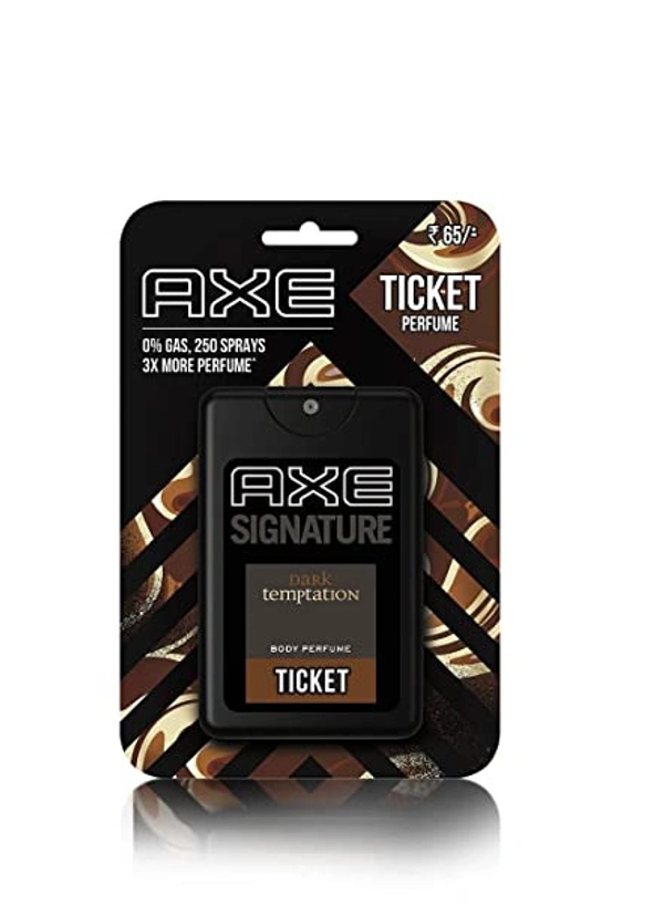 Axe Signature - Ticket Dark Temptation, Long Lasting, No Gas, Pocket Deodorant