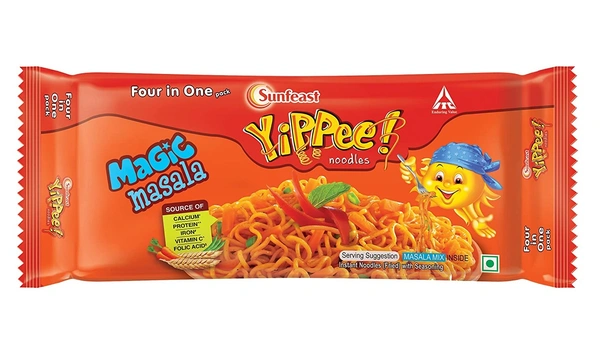 Sunfeast YiPPee! Magic Masala Instant Noodles, 520 g (Pack Of 8)
