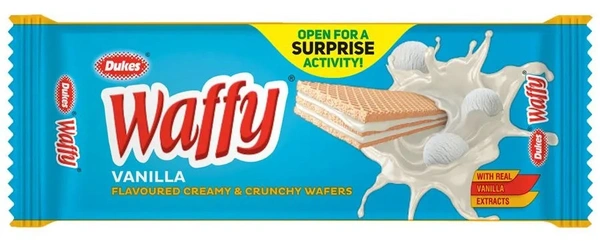 Waffy Wafers - Vanilla Flavoured, Creamy & Crunchy,