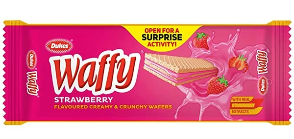 Waffy Strawberry Flavoured Creamy & Crunchy Wafers